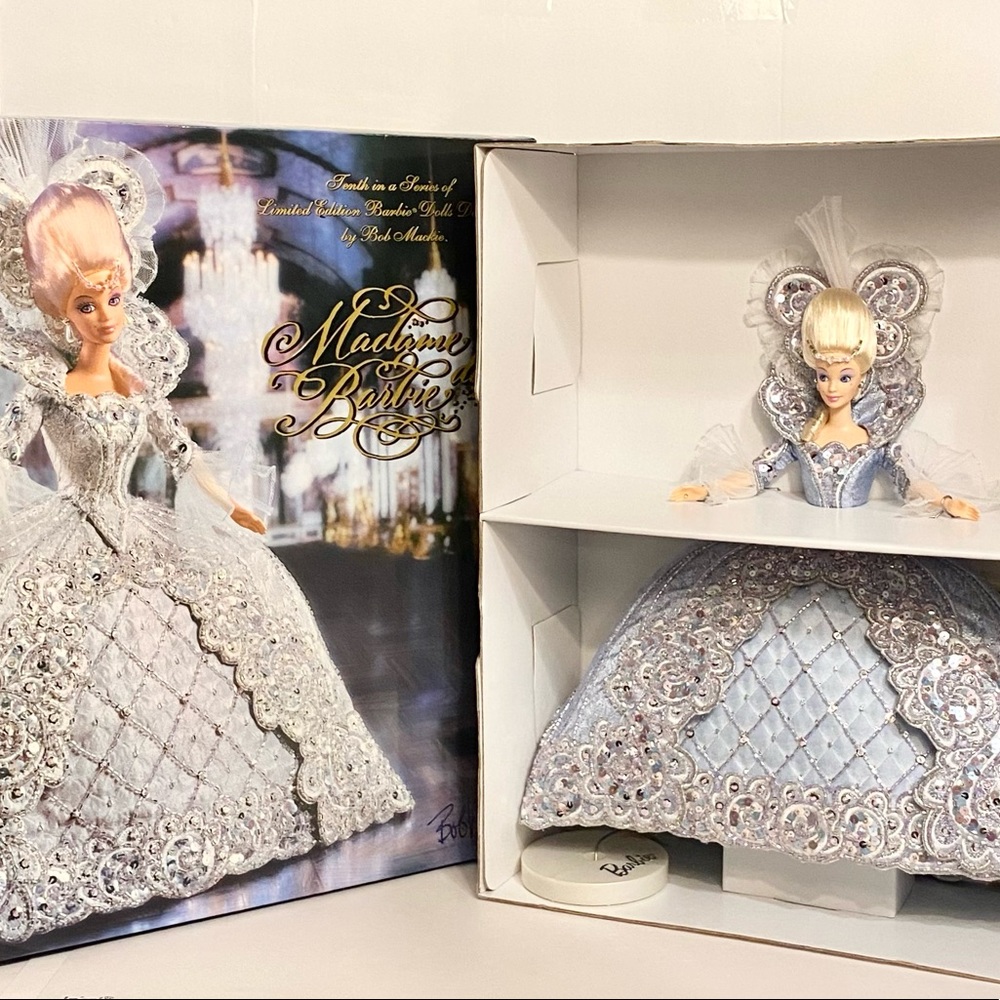 🌹🍃New In Box-1997 Bob Mackie-Limited Edition “Madame Du” Porcelain Barbie Doll - Picture 1 of 16